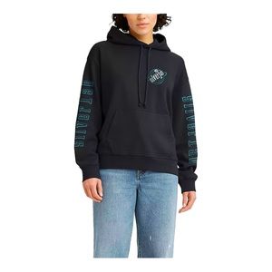 Levi's Silvertab Womens‎ Size Large Caviar  Black Sweatshirt Hoodie Pull…